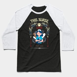 This Nurse Loves Her Dog Baseball T-Shirt